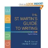 The St. Martin's Guide to Writing 8th ed.,