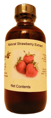 Book Cover Strawberry Extract 4 oz, 4 Ounce