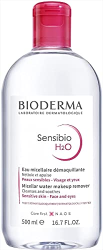 Book Cover Bioderma Sensibio H2O Soothing Micellar Cleansing Water and Makeup Removing Solution for Sensitive Skin, Face and Eyes