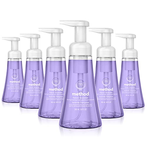 Book Cover Method Foaming Hand Soap, French Lavender, 10 oz, 6 pack, Packaging May Vary