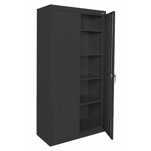 Book Cover Sandusky Lee CA41361872-09, Welded Steel Classic Storage Cabinet, 4 Adjustable Shelves, Locking Swing-Out Doors, 72