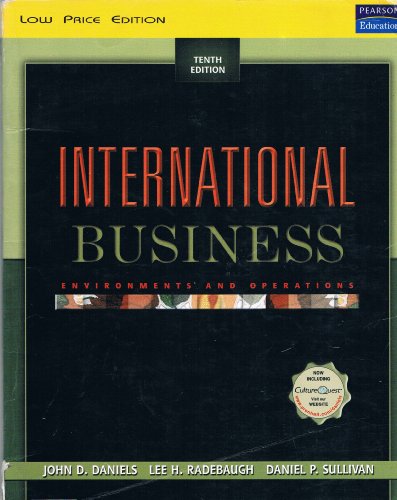 International Business Environments and Operations