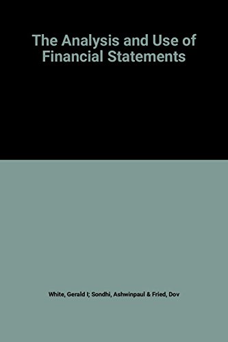 Solutions Manual to accompany The Analysis and Use of Financial Statements