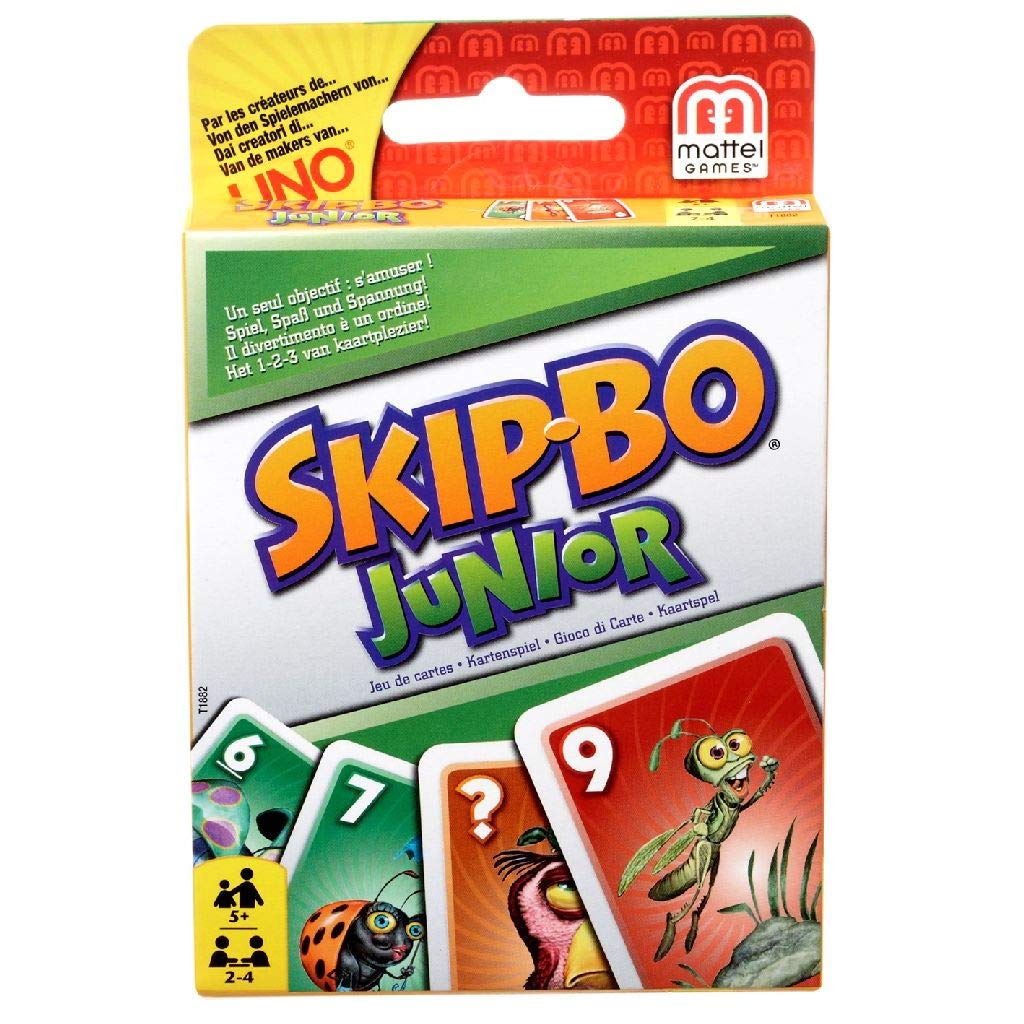 Book Cover Skip-Bo Junior Sequencing Card Game for 2 to 4 Players Ages 5 Yers and Older