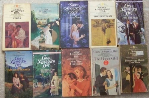 Lot 11 Grace Livingston Hill Books ~ More Than Coueror, Matched Pearls, Best Man, Seventh Hour, Tomorrow About This Time, the Honor Girl, the Witness, Girl From Montana, According to the Pattern, Kerry, Happiness Hill