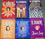 Lot 6 V C Andrews Hardback with Dustjacket Books (All That Glitters, Tarnished Gold, Heart Song, Unfinished Symphony, Music in the Night, Melody)