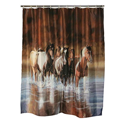 River's Edge Products Shower Curtain - Rush Hour