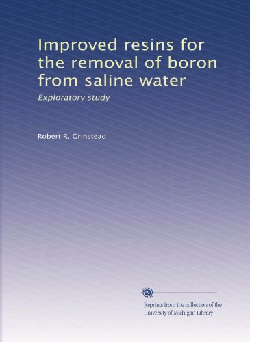 Improved resins for the removal of boron from saline water: Exploratory study