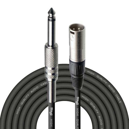 Stagg 20ft. Deluxe Audio Cable - XLR Male / Mono Phone Plug