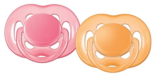 Book Cover Philips Avent BPA Free Freeflow Pacifier, 6-18 Months Color May Vary 2 ea
