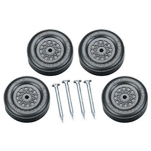 Book Cover Revell Pinewood Derby Wheel & Axle Set, Black