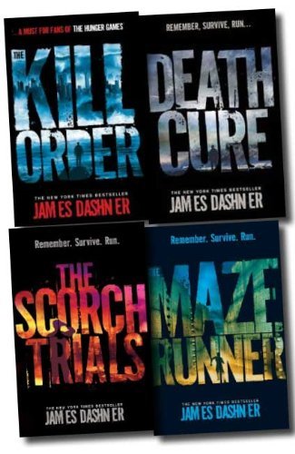 Maze Runner Trilogy Collection James Dashner 4 Books Set (The Scorch Trials, The Maze Runner, Death Cure, The Kill Zone)