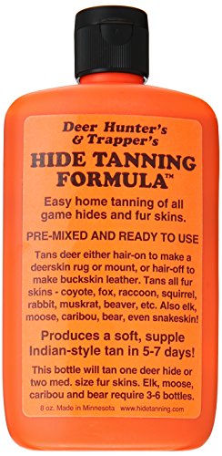 Book Cover Hide and Deer Fur Tanning, 8 Ounces
