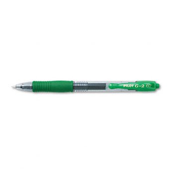 Book Cover Pilot® G2 Retractable Gel Ink Roller Ball Pen PEN,RBALL,RT,G2,GEL,FN,GN (Pack of5)