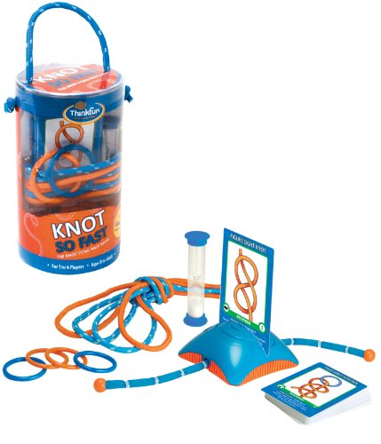 Book Cover Think Fun Knot So Fast Innovative Knot Tying Game with 40 Challenges