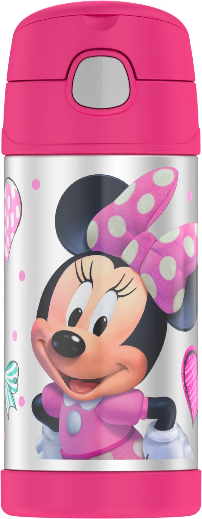 Book Cover THERMOS FUNTAINER F4101 Stainless Steel Kids Bottle, 12 Ounce, Minnie Mouse 12 Ounce Minnie Mouse