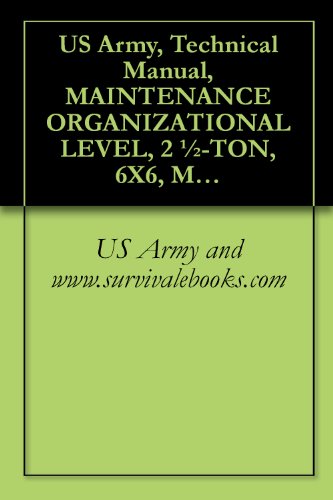 US Army, Technical Manual, MAINTENANCE ORGANIZATIONAL LEVEL, 2 Â½-TON, 6X6, M44A1 AND M44A2 SERIES TRUCKS, (MULTIFUEL), TRUCK, CARGO: M35A1, M35A2, M35A2C, ... M764, TM 9-2320-209-20-3-3, 1981