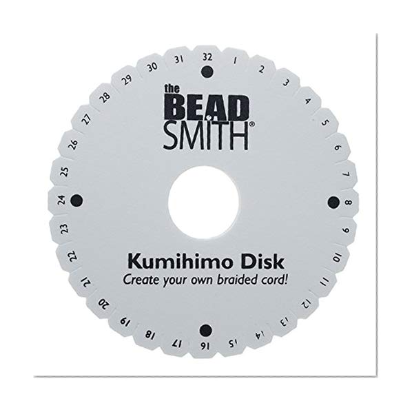 Book Cover Beadsmith KD600 Kumihimo Round Disk with English Instructions, 6-Inch