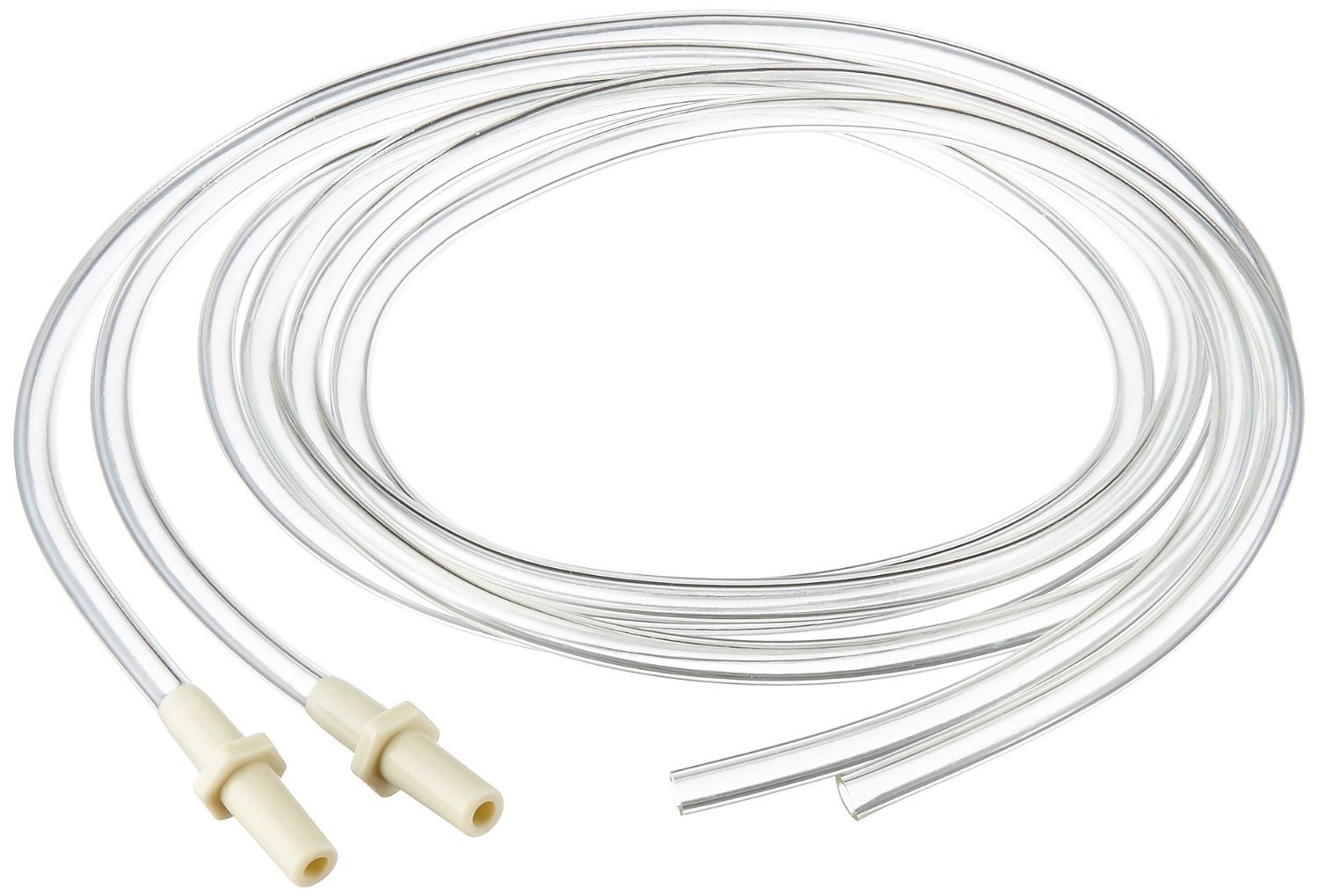 Replacement Tubing (1 Retail Pack of 2 Tubes) Compatible with Medela Pump in Style and New Pump in Style Advanced Breast Pump - 100% BPA Free (One Pack)