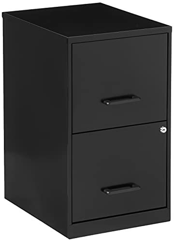 Book Cover Lorell 14341 18 Deep 2-Drawer File Cabinet, Black