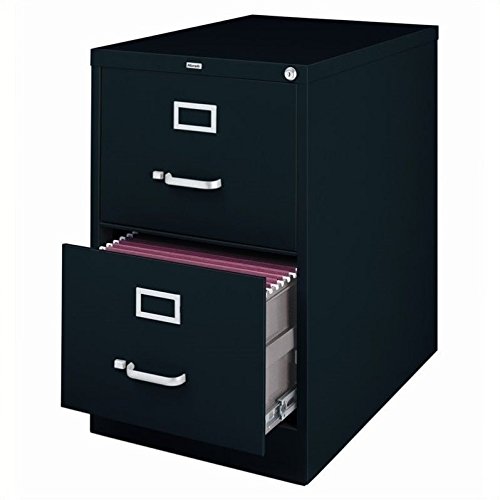 Book Cover 2-Drawer Commercial Legal Size File Cabinet Finish: Black
