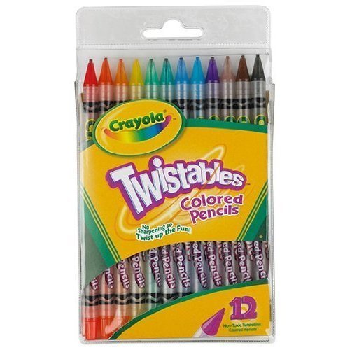 Book Cover Crayola 071662574086 Twistables Pencils, Assorted Colors 12 Ea (Pack of 3)