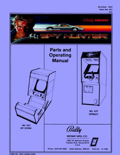Spy Hunter Arcade Game Service & Repair Manual