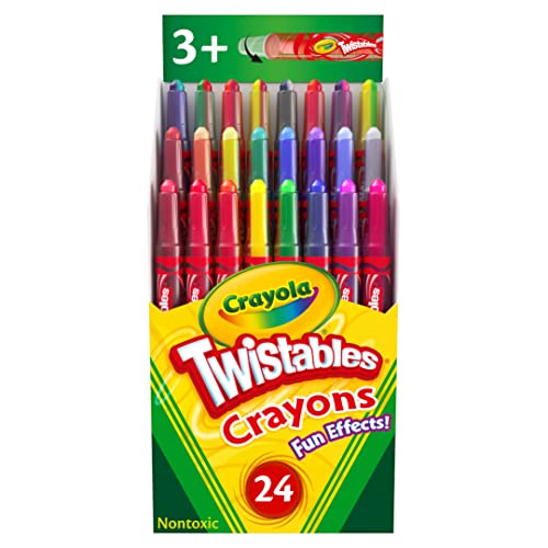 Book Cover  Crayola Fun Effects Mini Twistables Crayons, 24-Count,  1 pack