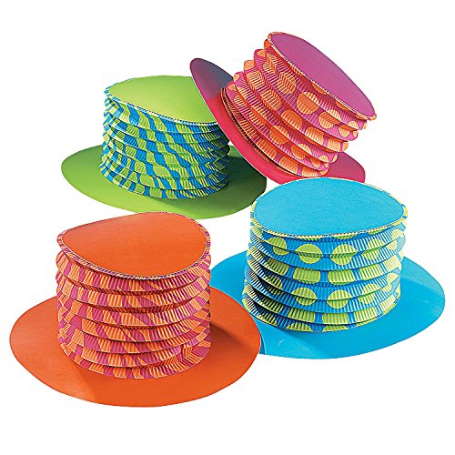 Book Cover Accordion Party Hats (1 dz)