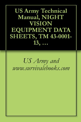 US Army Technical Manual, NIGHT VISION EQUIPMENT DATA SHEETS, TM 43-0001-13, 1974