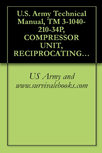 U.S. Army Technical Manual, TM 3-1040-210-34P, COMPRESSOR UNIT, RECIPROCATING, POWER DRIVEN, FLAME THROWER, 3 AN-M4, (FSN 4310-592-8560) , 1972, Military weapons