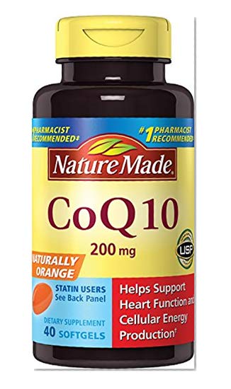 Nature Made CoQ10 (Coenzyme Q 10) 200 mg. Softgels 40 Ct