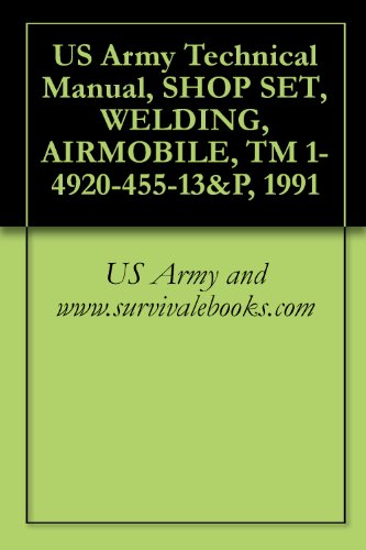 US Army Technical Manual, SHOP SET, WELDING, AIRMOBILE, TM 1-4920-455-13&P, 1991