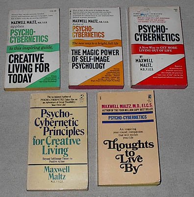 Psycho-Cybernetics book set: Creative Living for Today; The Magic Power of Self-Image Psychology; Psycho-Cybernetics; Psycho-Cybernetic Principles for Creative Living; Thoughts to Live By