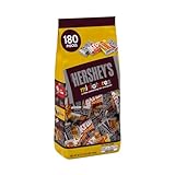 HERSHEY'S Miniatures Assorted Chocolate Candy, Individually Wrapped, 56 oz Bag (180 Pieces)