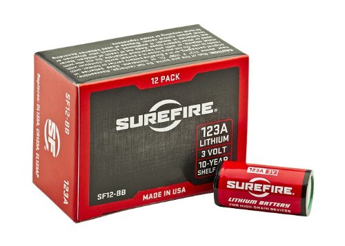 Book Cover Surefire 123A Lithium Batteries, Box of 12