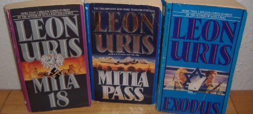 Milta Pass, Exodus & Mila 18 by Leon Uris (3 Books)