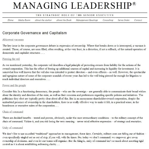 Corporate Governance