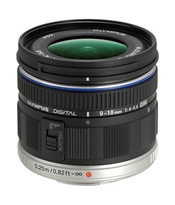 Olympus Objectif M. Zuiko Digital ED 9-18 mm f4-5.6 Noir