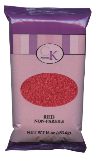 CK Products 16 Ounce Bag Of Non Pareil, Red