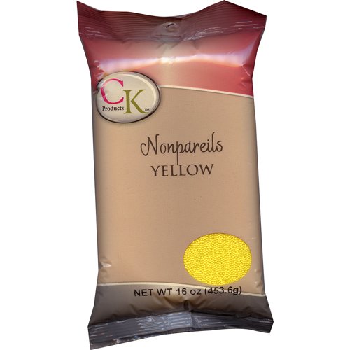 CK Products 16 Ounce Bag of Non Pareil, Yellow by CK Products