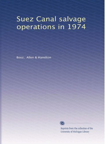 Suez Canal salvage operations in 1974
