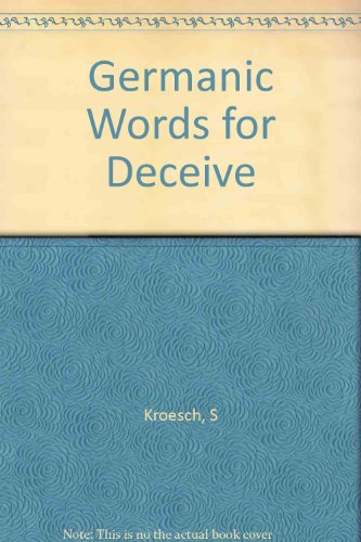 Germanic Words for "Deceive"