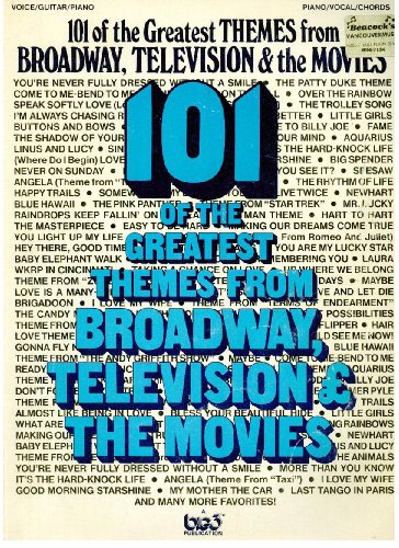 101 of the Greatest Themes from Broadway, Television and the Movies (Voice / Guitar / Piano, Piano / Vocal / Chords)
