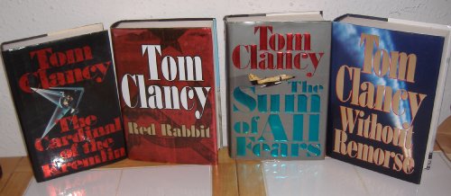 Without Remorse, The Sum of All Fears, Red Rabbit & The Cardinal of the Kremlin by Tom Clancy (4 Books)