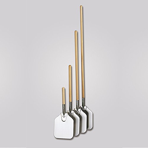 American Metalcraft 3512 35.5" Aluminum Pizza Peel with 19" Wood Handle, 12" x 14" Medium Blade