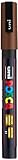 Uni-Ball Marqueur peinture Posca PC-3M, marron