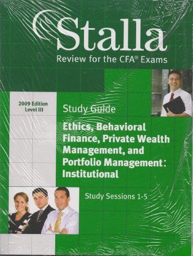 Stalla CFA Level 3 Study Guides 2009 Edition