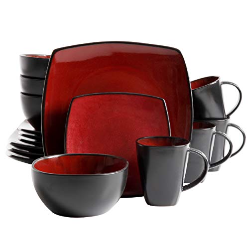 Book Cover Gibson Soho Lounge Dinnerware Set, Square, Taupe