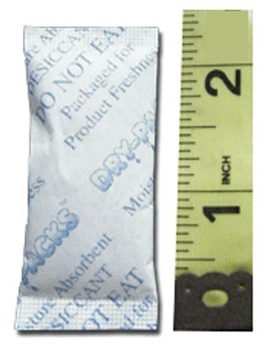 Book Cover Absorbent Industries Dry-Packs Silica Gel in Cotton Dehumidifier Absorbs Moisture 3 Gram 10PK